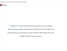 Tablet Screenshot of credence-investment.com